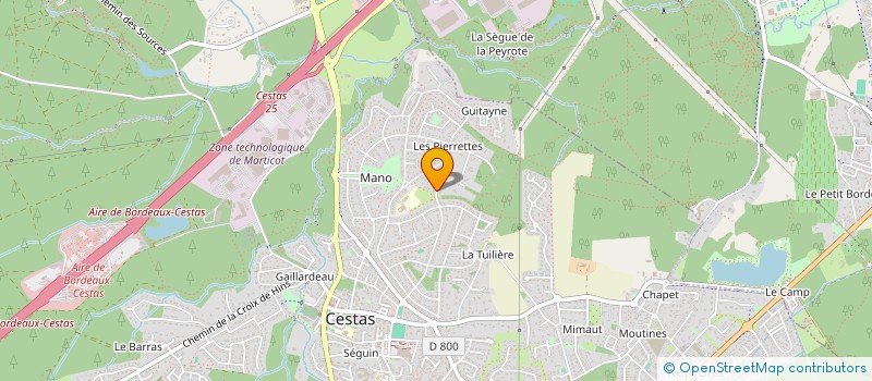 localisation de l'entreprise MONSIEUR FRANCOIS MAGNAN  CESTAS
