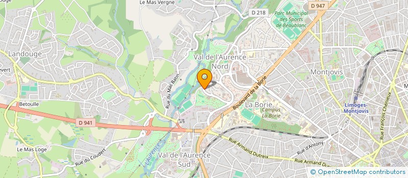 localisation de l'entreprise MONSIEUR FRANCOIS MAGNONNEAU à LIMOGES