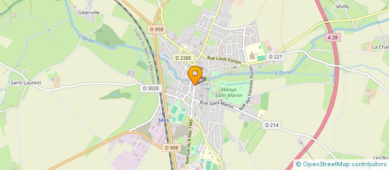 localisation de l'entreprise MONSIEUR FRANCOIS MAINCENT à SEES