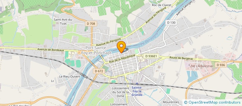 localisation de l'entreprise MONSIEUR FRANCOIS MAIRE à SAINTE-FOY-LA-GRANDE