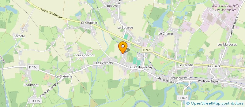 localisation de l'entreprise MONSIEUR FRANCOIS MAITRE  BRANGES