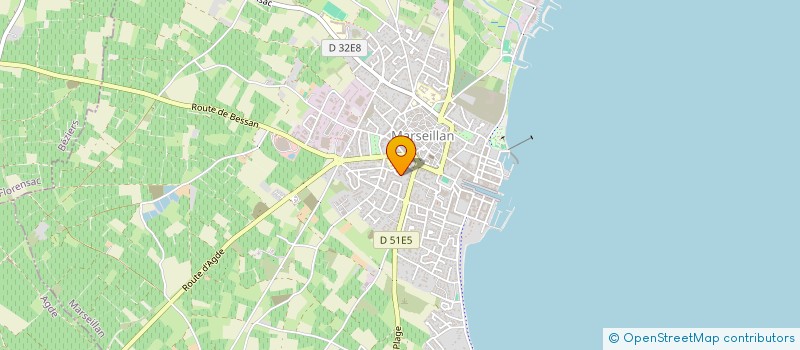 localisation de l'entreprise MONSIEUR FRANCOIS MALHERBE  MARSEILLAN