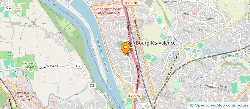 localisation de l'entreprise MONSIEUR FRANCOIS MALLET  BOURG-LES-VALENCE