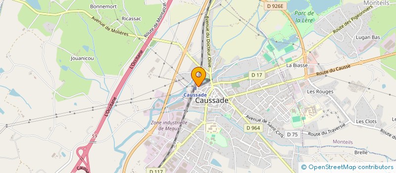localisation de l'entreprise MONSIEUR FRANCOIS MALOUBIER  CAUSSADE