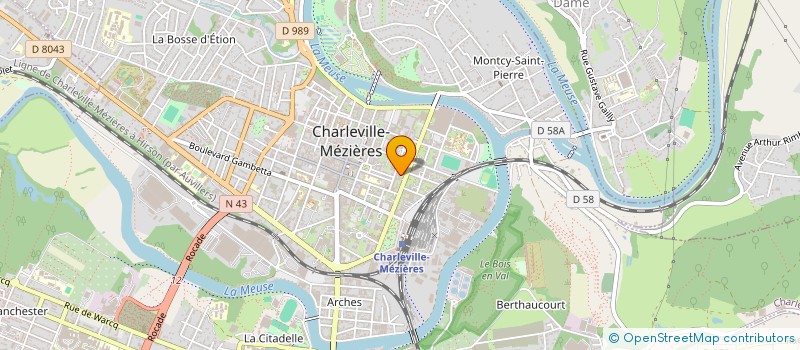 localisation de l'entreprise MONSIEUR FRANCOIS MANGEART  CHARLEVILLE-MEZIERES