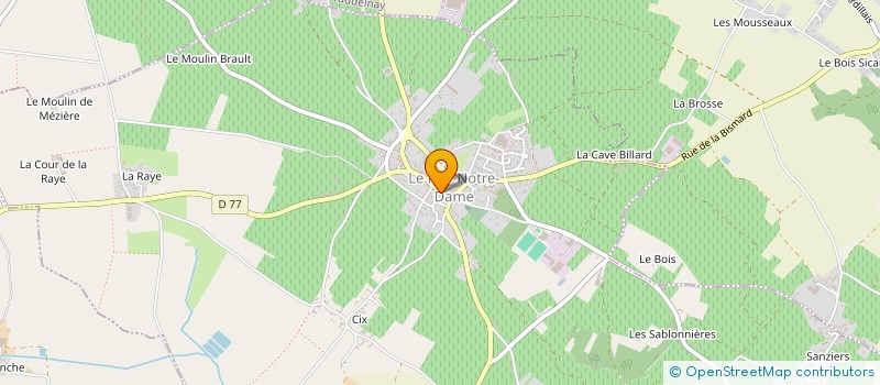 localisation de l'entreprise MONSIEUR FRANCOIS MANGET  LE PUY-NOTRE-DAME