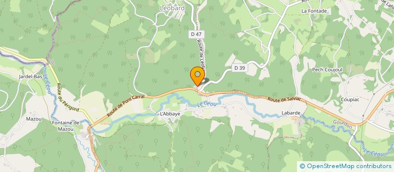 localisation de l'entreprise MONSIEUR FRANCOIS MANISSOL  LEOBARD