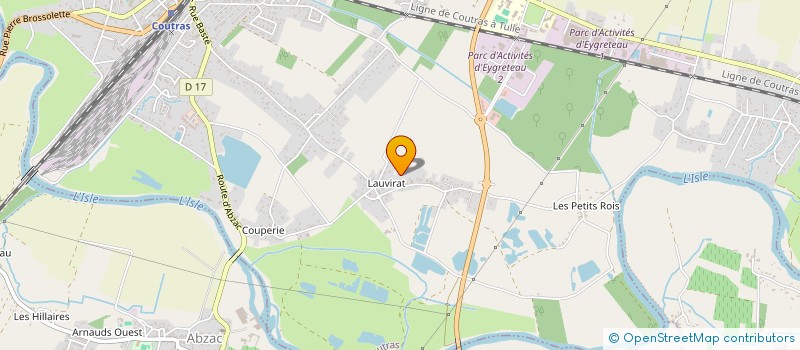 localisation de l'entreprise MONSIEUR FRANCOIS MANIVAL  COUTRAS