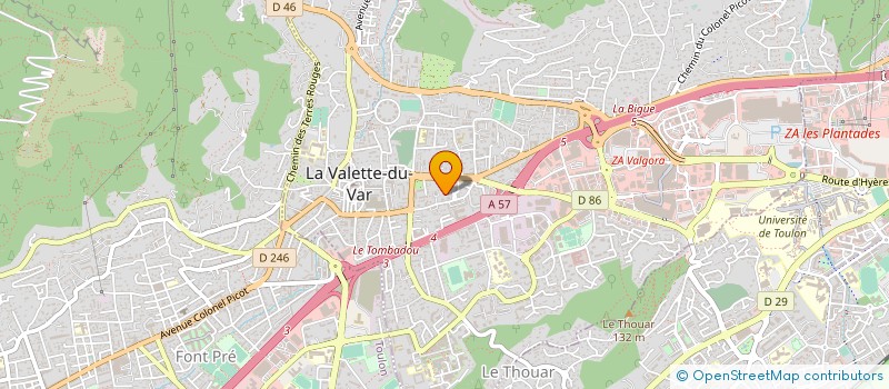 localisation de l'entreprise MONSIEUR FRANCOIS MANO à LA VALETTE-DU-VAR