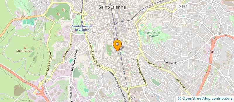 localisation de l'entreprise MONSIEUR FRANCOIS MANTOUT  SAINT-ETIENNE