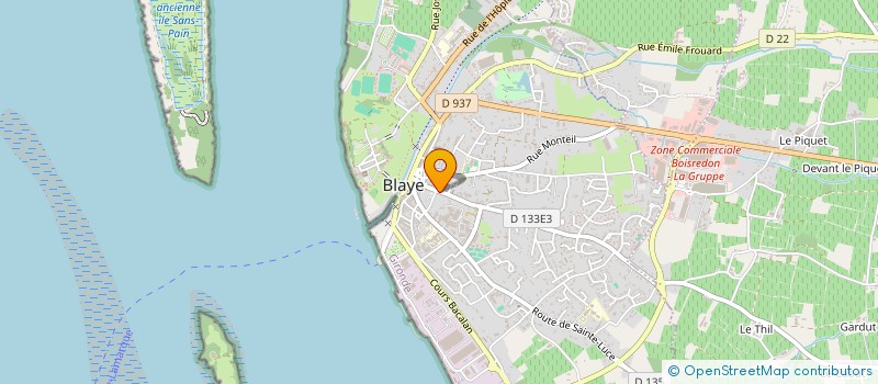 localisation de l'entreprise MONSIEUR FRANCOIS MAQUET à BLAYE