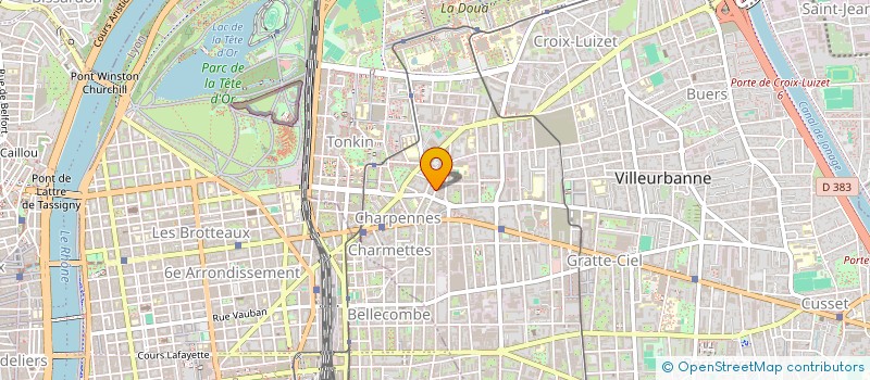 localisation de l'entreprise MONSIEUR FRANCOIS MARAILHAC  VILLEURBANNE