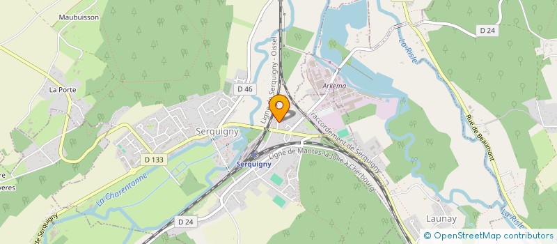 localisation de l'entreprise MONSIEUR FRANCOIS MARCAILLOU  SERQUIGNY