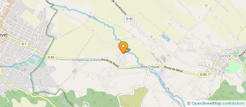 localisation de l'entreprise MONSIEUR FRANCOIS MARCOU  SOREZE