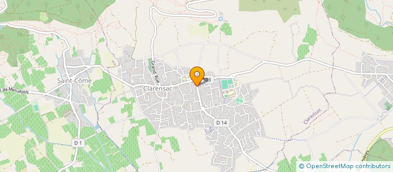 localisation de l'entreprise MONSIEUR FRANCOIS MARFAING  CLARENSAC