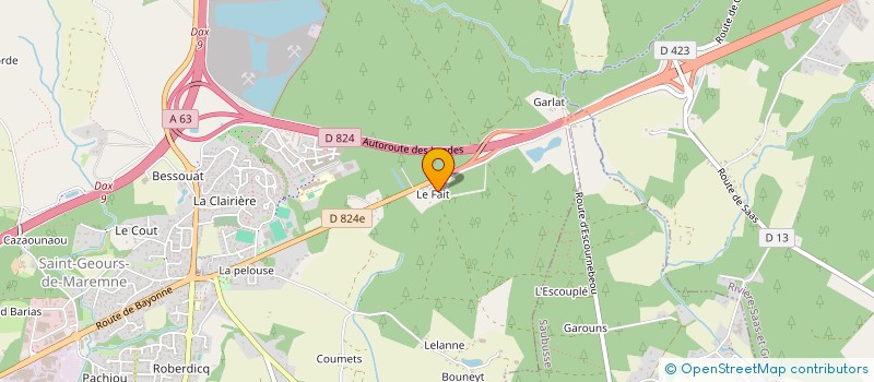 localisation de l'entreprise MONSIEUR FRANCOIS MARIE GIZARD  SAINT-GEOURS-DE-MAREMNE