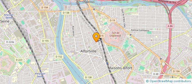 localisation de l'entreprise MONSIEUR FRANCOIS MARIETTE  ALFORTVILLE