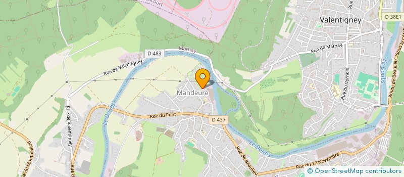 localisation de l'entreprise MONSIEUR FRANCOIS MAROTTE  MANDEURE