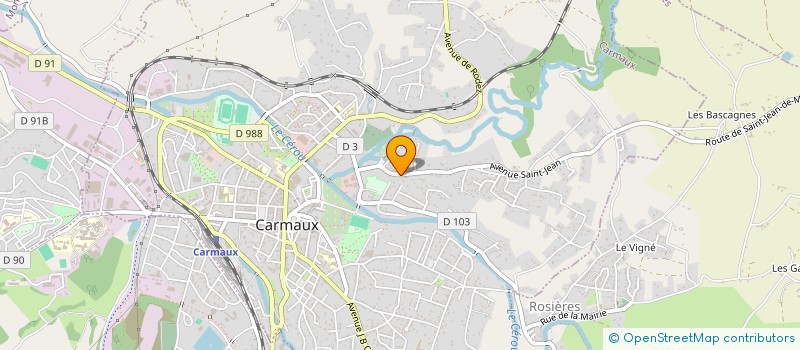 localisation de l'entreprise MONSIEUR FRANCOIS MARTEAU  CARMAUX