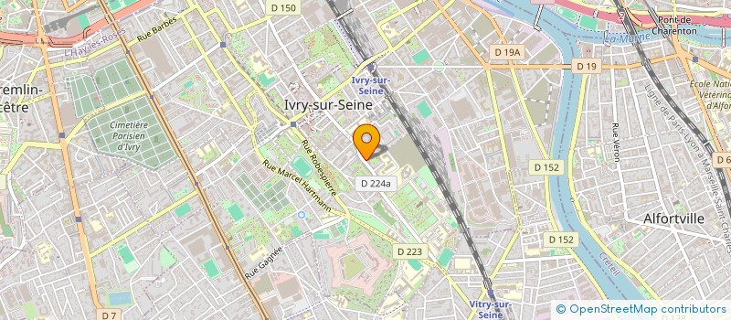 localisation de l'entreprise MONSIEUR FRANCOIS MARTIN à IVRY-SUR-SEINE