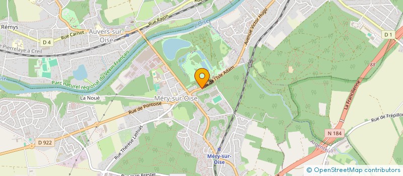 localisation de l'entreprise MONSIEUR FRANCOIS MARTIN  MERY-SUR-OISE