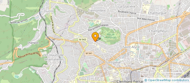 localisation de l'entreprise MONSIEUR FRANCOIS MARTIN  CLERMONT-FERRAND