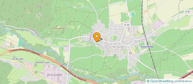 localisation de l'entreprise MONSIEUR FRANCOIS MARTIN  SCHERWILLER