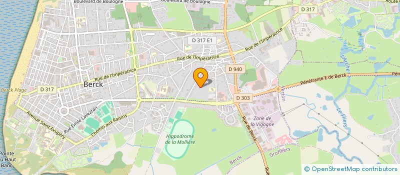 localisation de l'entreprise MONSIEUR FRANCOIS MARTIN  BERCK