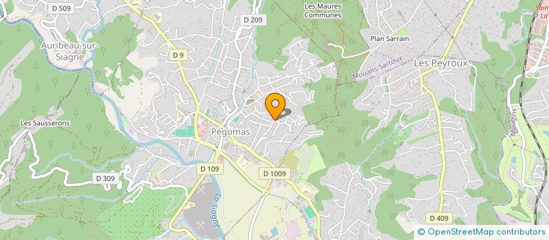 localisation de l'entreprise MONSIEUR FRANCOIS MARTIN  PEGOMAS