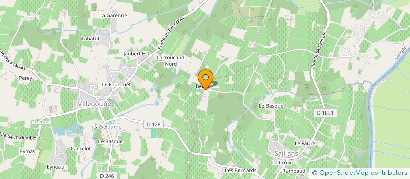 localisation de l'entreprise MONSIEUR FRANCOIS MARTINEAU  SAILLANS