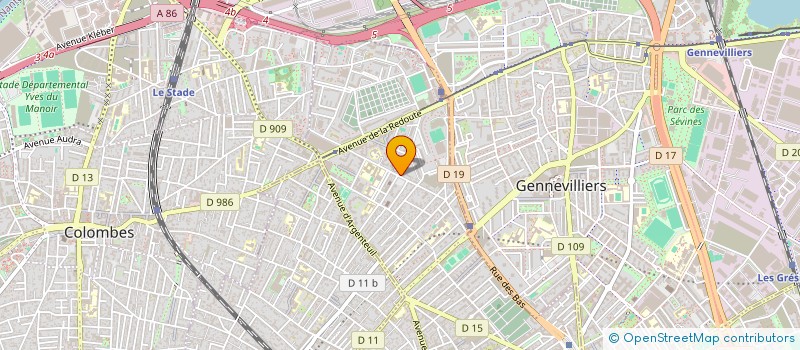 localisation de l'entreprise MONSIEUR FRANCOIS MARTINEZ  ASNIERES-SUR-SEINE