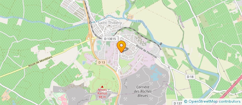 localisation de l'entreprise MONSIEUR FRANCOIS MARTINEZ à SAINT-THIBERY