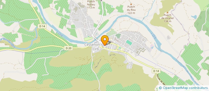 localisation de l'entreprise MONSIEUR FRANCOIS MARTINEZ à CESSENON-SUR-ORB