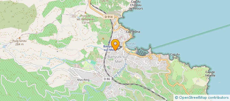 localisation de l'entreprise MONSIEUR FRANCOIS MAS  BANYULS-SUR-MER