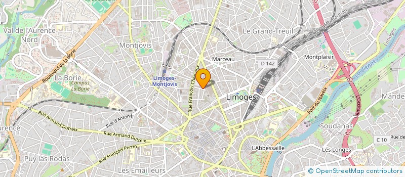 localisation de l'entreprise MONSIEUR FRANCOIS MASSICOT à LIMOGES