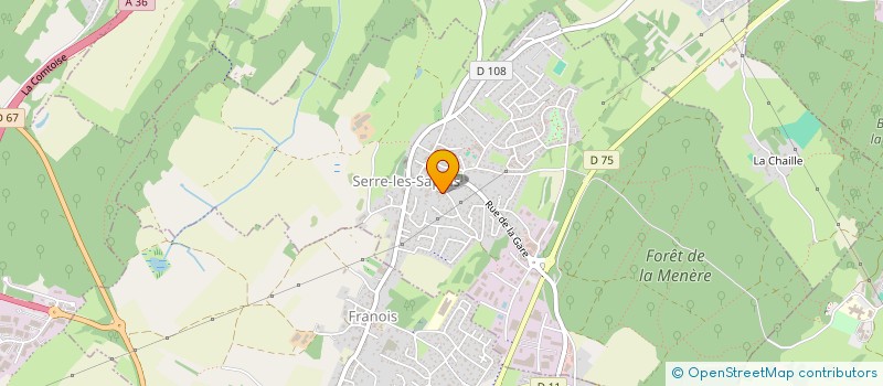 localisation de l'entreprise MONSIEUR FRANCOIS MASSON  SERRE LES SAPINS