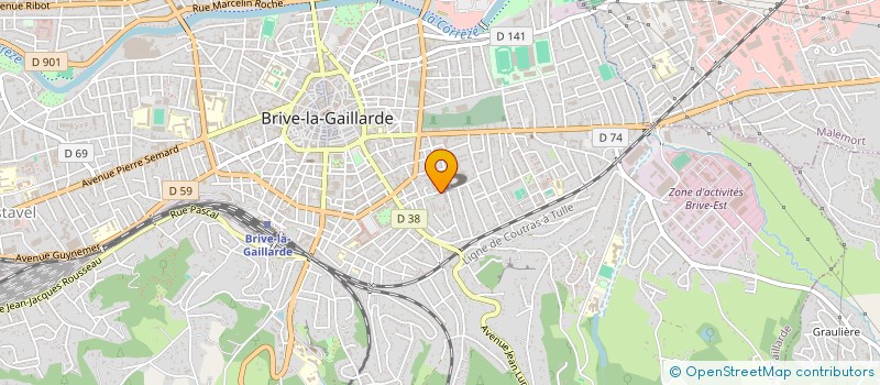 localisation de l'entreprise MONSIEUR FRANCOIS MATEU à BRIVE-LA-GAILLARDE