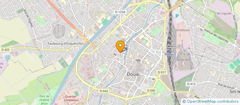localisation de l'entreprise MONSIEUR FRANCOIS MATHIEU à DOUAI