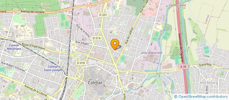 localisation de l'entreprise MONSIEUR FRANCOIS MATHIVET  COLMAR