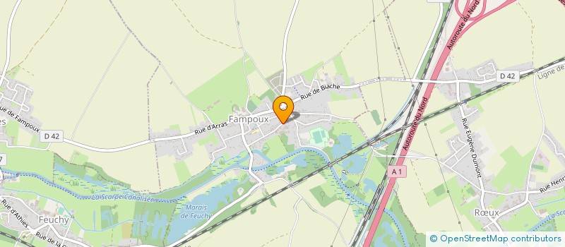 localisation de l'entreprise MONSIEUR FRANCOIS MAUCOURANT  FAMPOUX