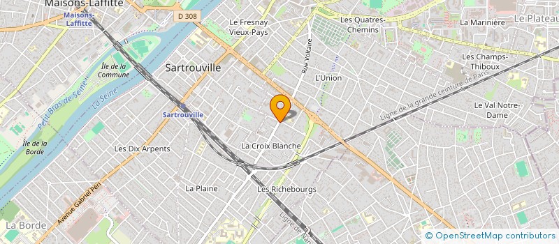 localisation de l'entreprise MONSIEUR FRANCOIS MAURIN  SARTROUVILLE