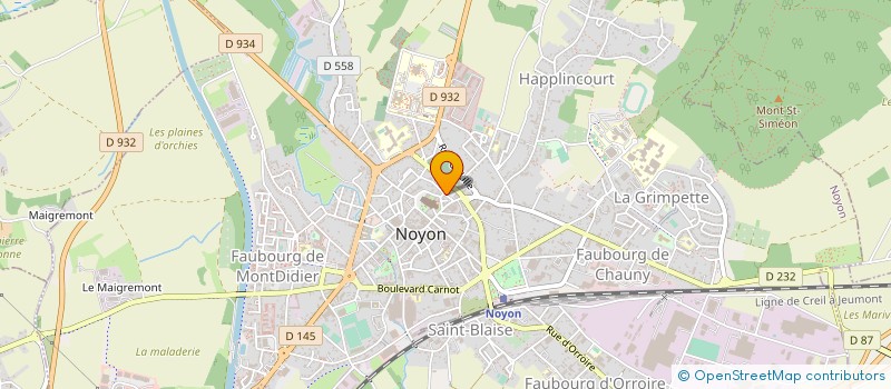 localisation de l'entreprise MONSIEUR FRANCOIS MAZURAGE à NOYON