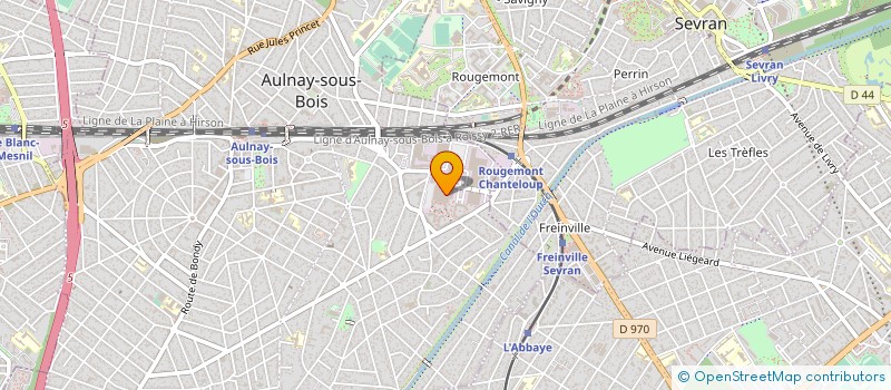localisation de l'entreprise MONSIEUR FRANCOIS MEILLON à AULNAY-SOUS-BOIS