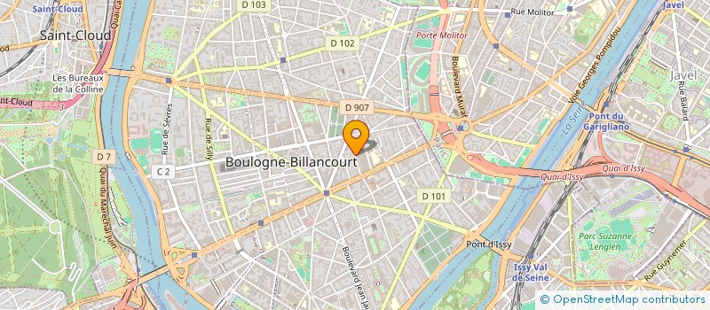 localisation de l'entreprise MONSIEUR FRANCOIS MENDY à BOULOGNE-BILLANCOURT