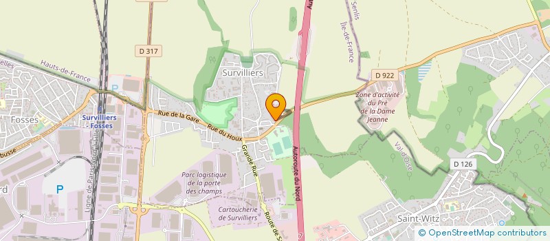 localisation de l'entreprise MONSIEUR FRANCOIS MENDY à SURVILLIERS