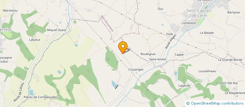 localisation de l'entreprise MONSIEUR FRANCOIS MENSAN  CASTELCULIER