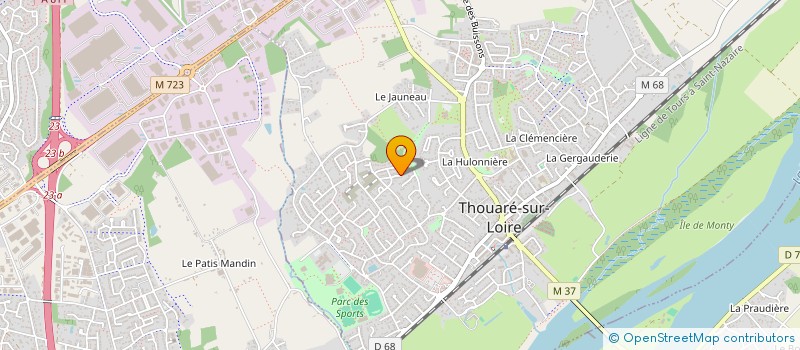 localisation de l'entreprise MONSIEUR FRANCOIS MENUET  THOUARE-SUR-LOIRE