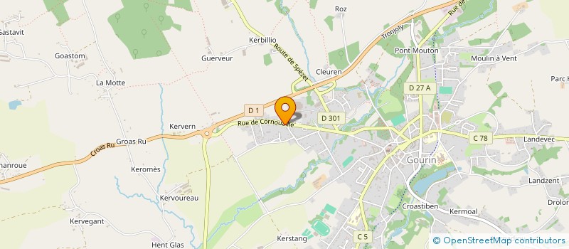 localisation de l'entreprise MONSIEUR FRANCOIS MERDY à GOURIN