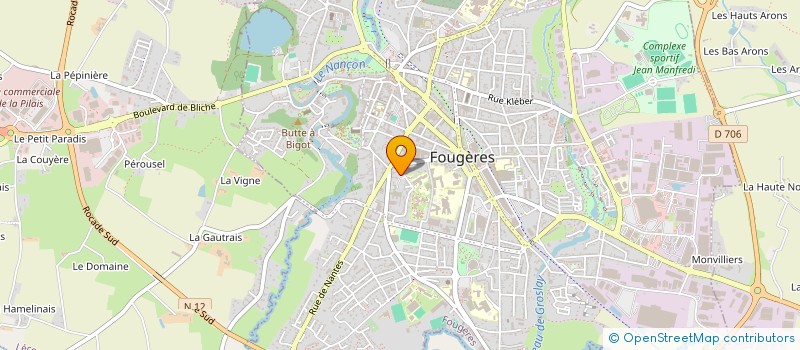 localisation de l'entreprise MONSIEUR FRANCOIS MERIAUX à FOUGERES
