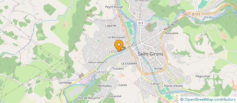 localisation de l'entreprise MONSIEUR FRANCOIS MERIC à SAINT-GIRONS
